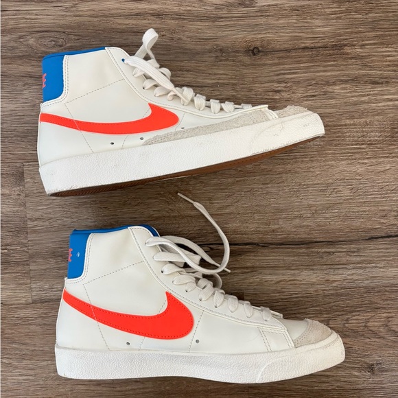 Nike Shoes - Nike Blazer Mid 77 with Orange and Blue Accents